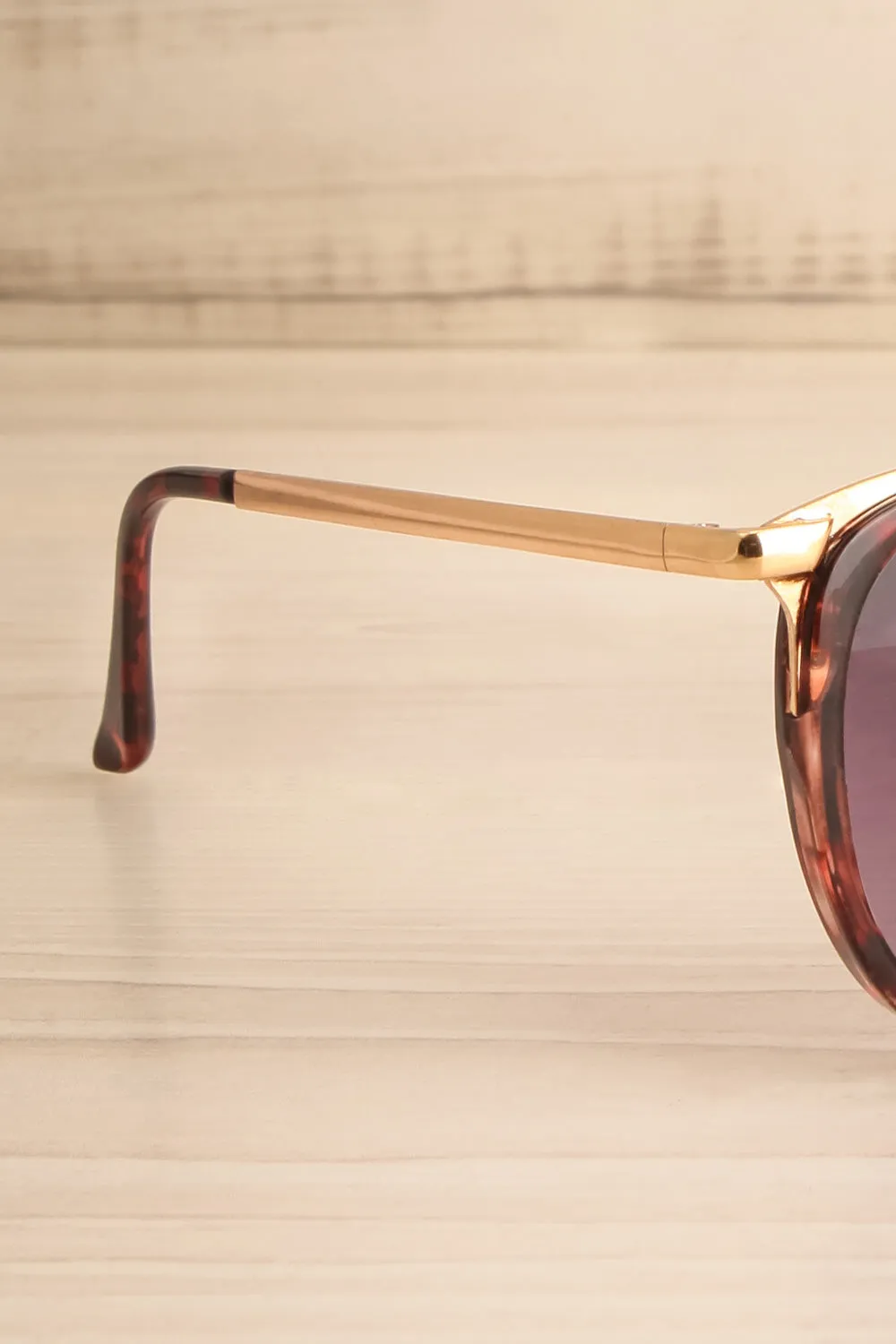 Rajah | Tortoiseshell Sunglasses w/ Gold Accents