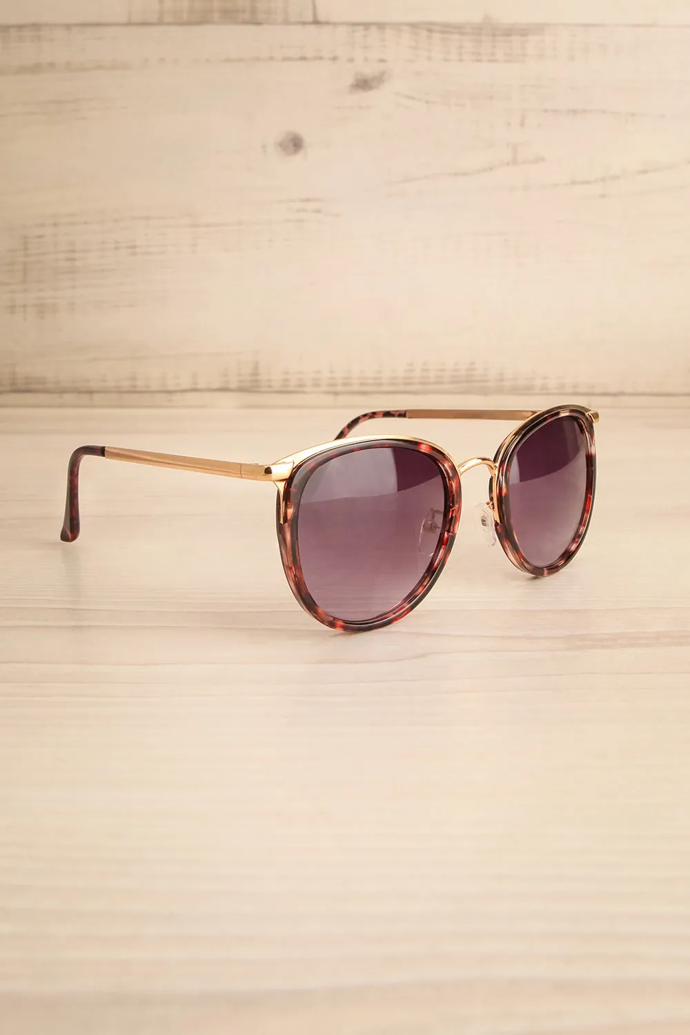 Rajah | Tortoiseshell Sunglasses w/ Gold Accents