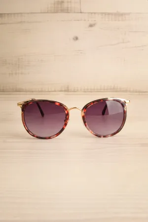 Rajah | Tortoiseshell Sunglasses w/ Gold Accents