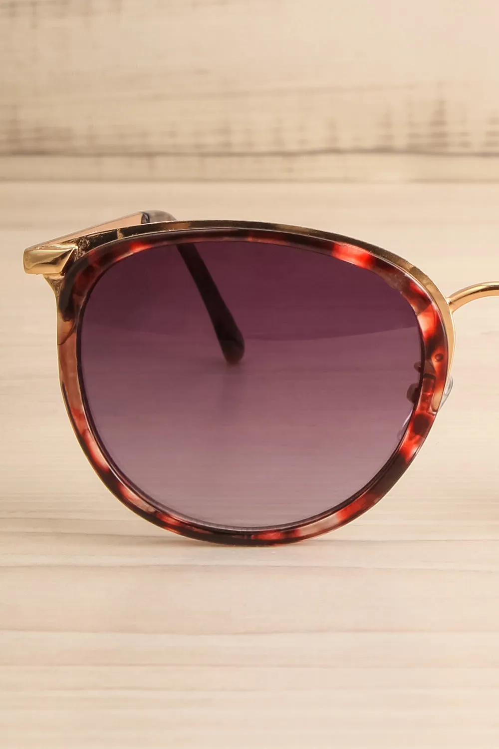 Rajah | Tortoiseshell Sunglasses w/ Gold Accents