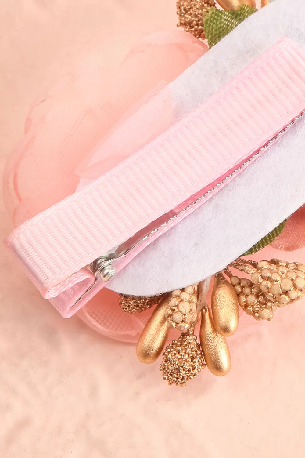 Rakan | Hair Clip w/ Organza Flowers