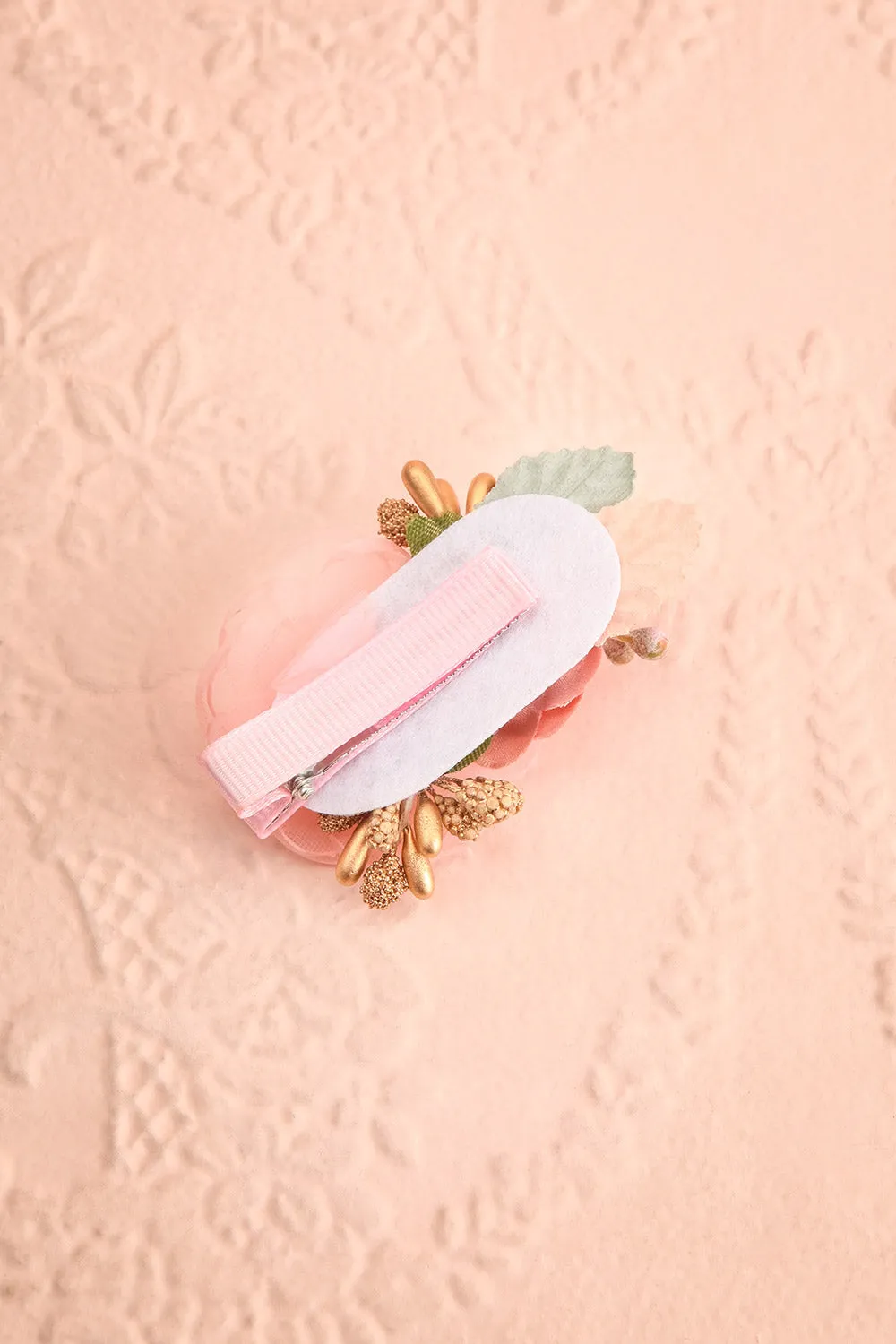 Rakan | Hair Clip w/ Organza Flowers