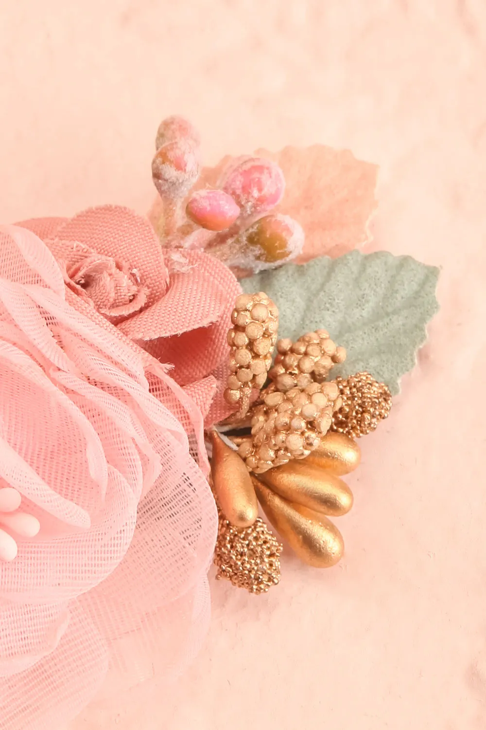 Rakan | Hair Clip w/ Organza Flowers