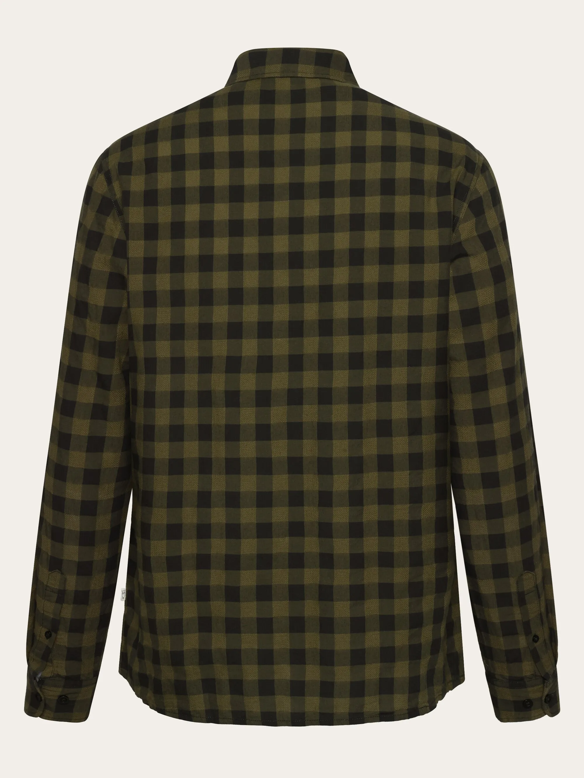 Regular checked shirt - GOTS/Vegan - Green check Knowledge Cotton