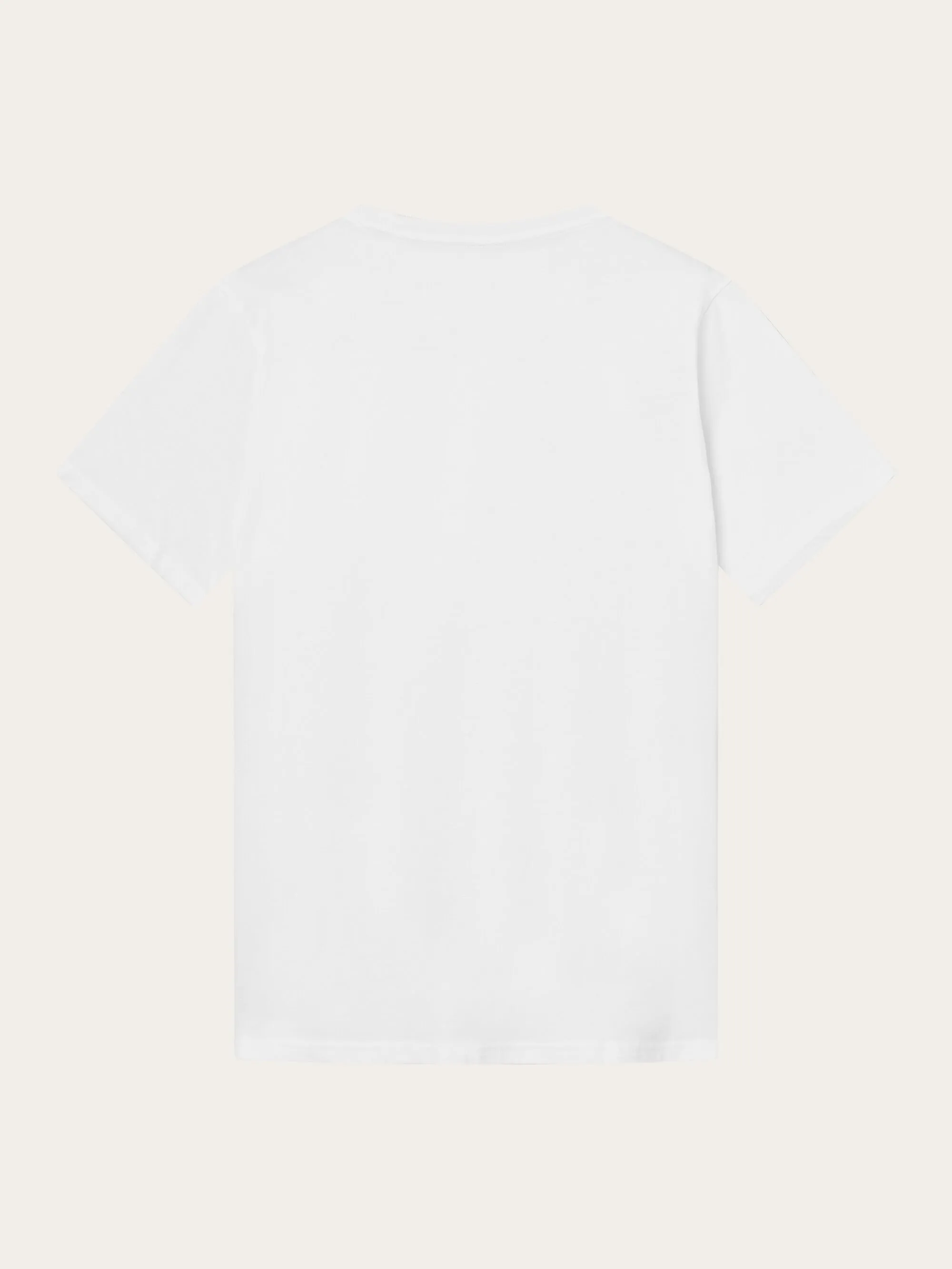 Regular fit Badge t-shirt - Bright White Knowledge Cotton