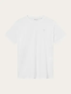 Regular fit Badge t-shirt - Bright White Knowledge Cotton