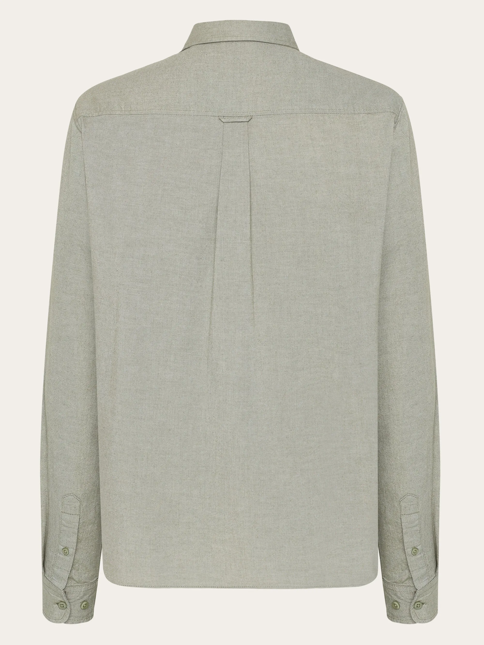 Regular fit light twill shirt - GOTS/Vegan - Burned Olive Knowledge Cotton