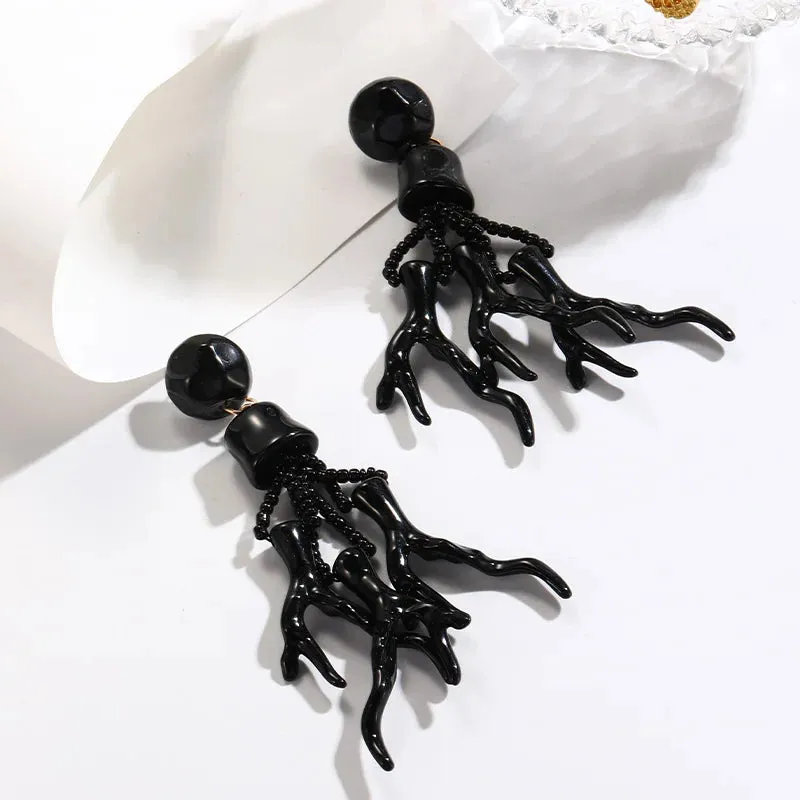 Resin Coral Drop Earrings Anna Kay Co