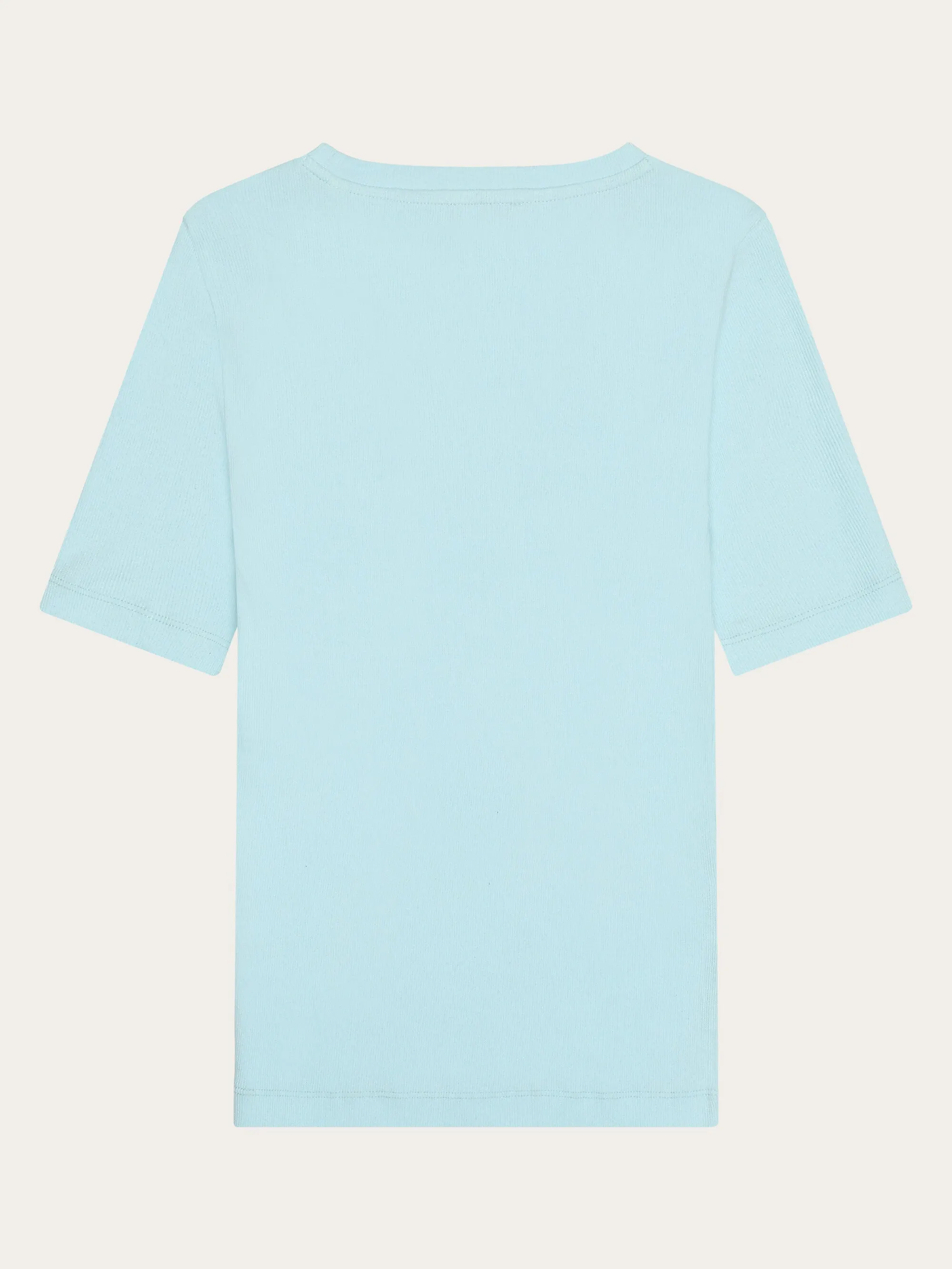 Rib t-shirt - Aqua-Esque Knowledge Cotton