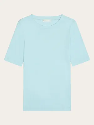 Rib t-shirt - Aqua-Esque Knowledge Cotton