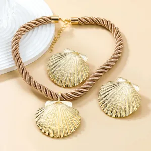 Rope Chain Shell Pendant Necklace Set Anna Kay Co