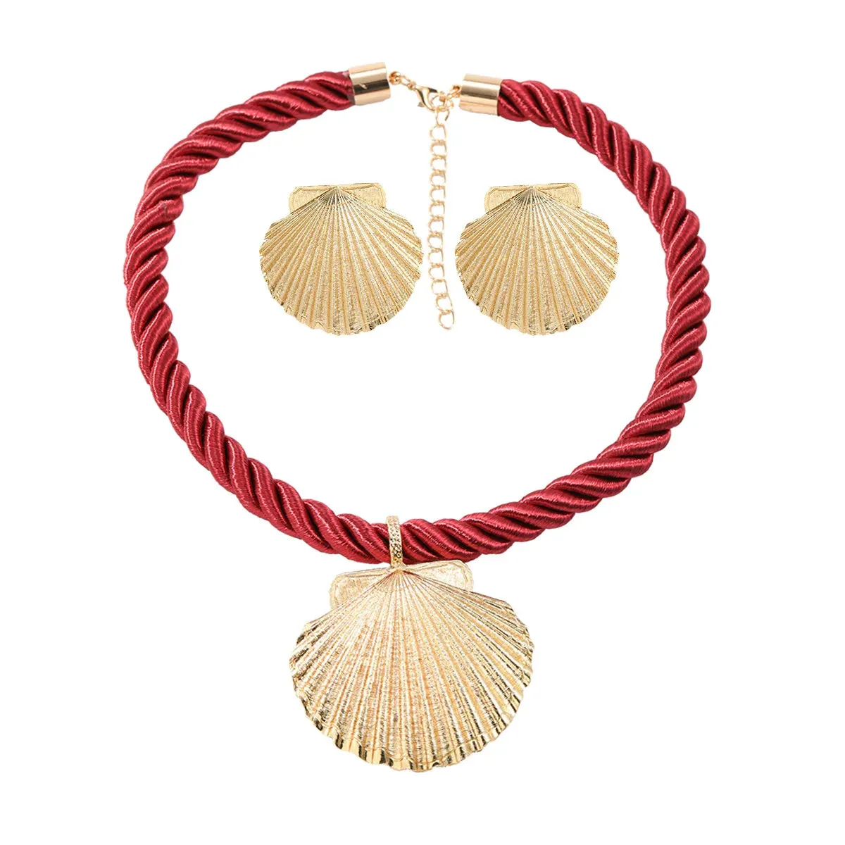 Rope Chain Shell Pendant Necklace Set Anna Kay Co