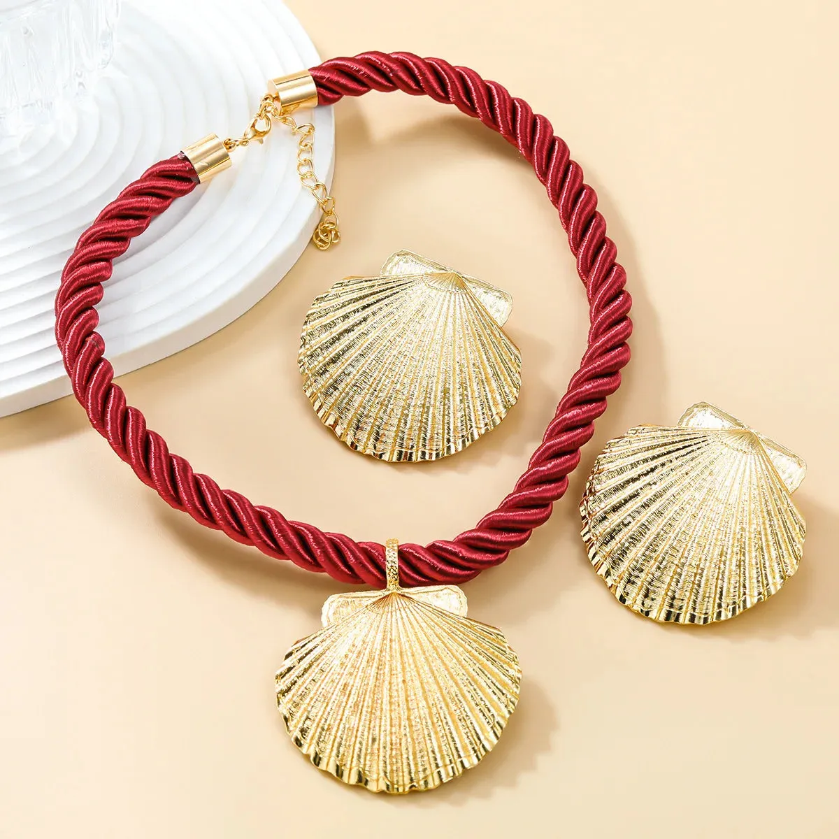 Rope Chain Shell Pendant Necklace Set Anna Kay Co