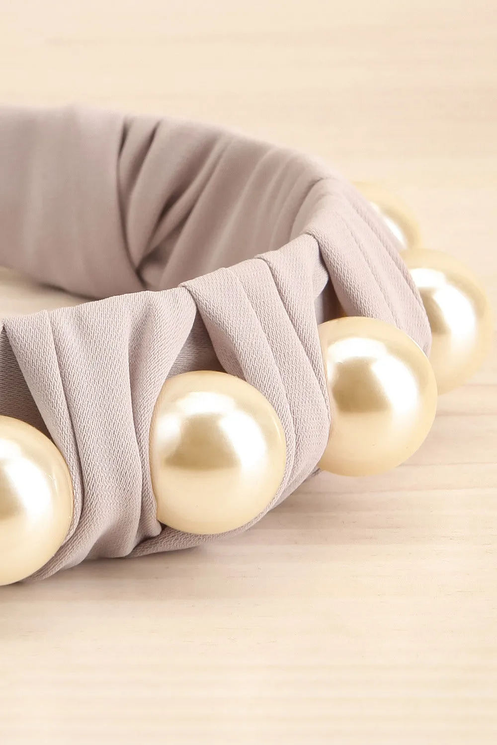 Salamanque | Grey Pearl Headband