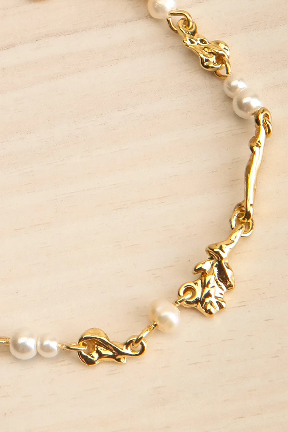 Sloann Gold | Organic Bracelet w/ Pearls & Beads