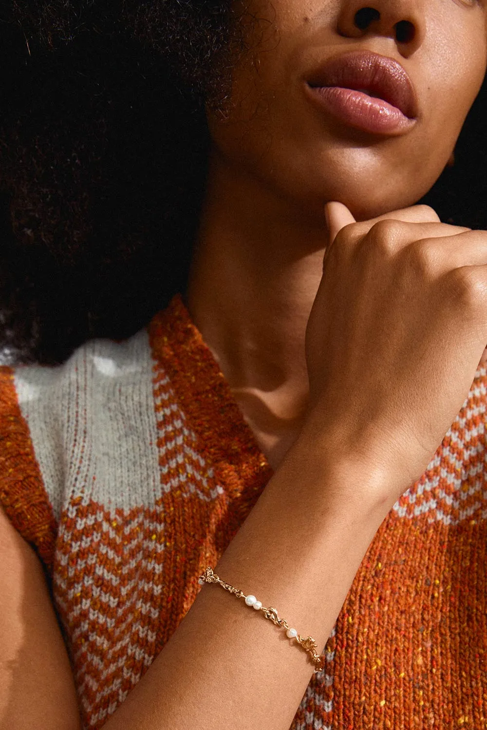 Sloann Gold | Organic Bracelet w/ Pearls & Beads