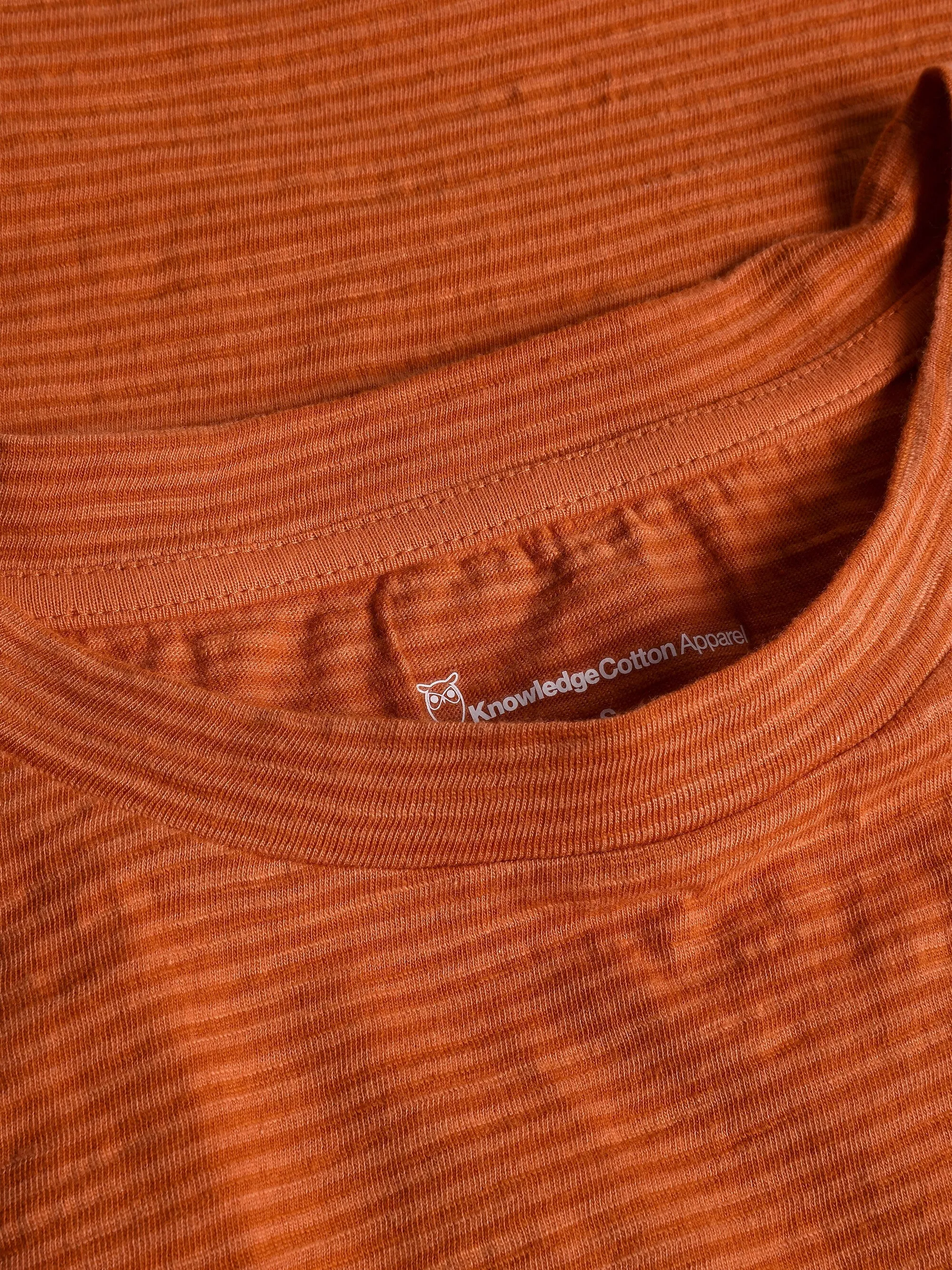 Slub tanktop - GOTS/Vegan - Red Stripe Knowledge Cotton