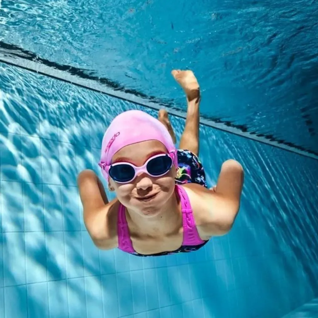 Speedo Biofuse 2.0 Junior Clear True Cobalt Lemon Drizzle