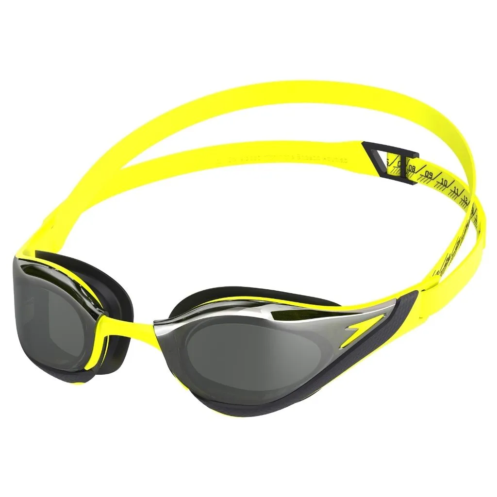 Speedo Fastskin Pure Focus Mirrored Hyper Yellow Smoke Silver