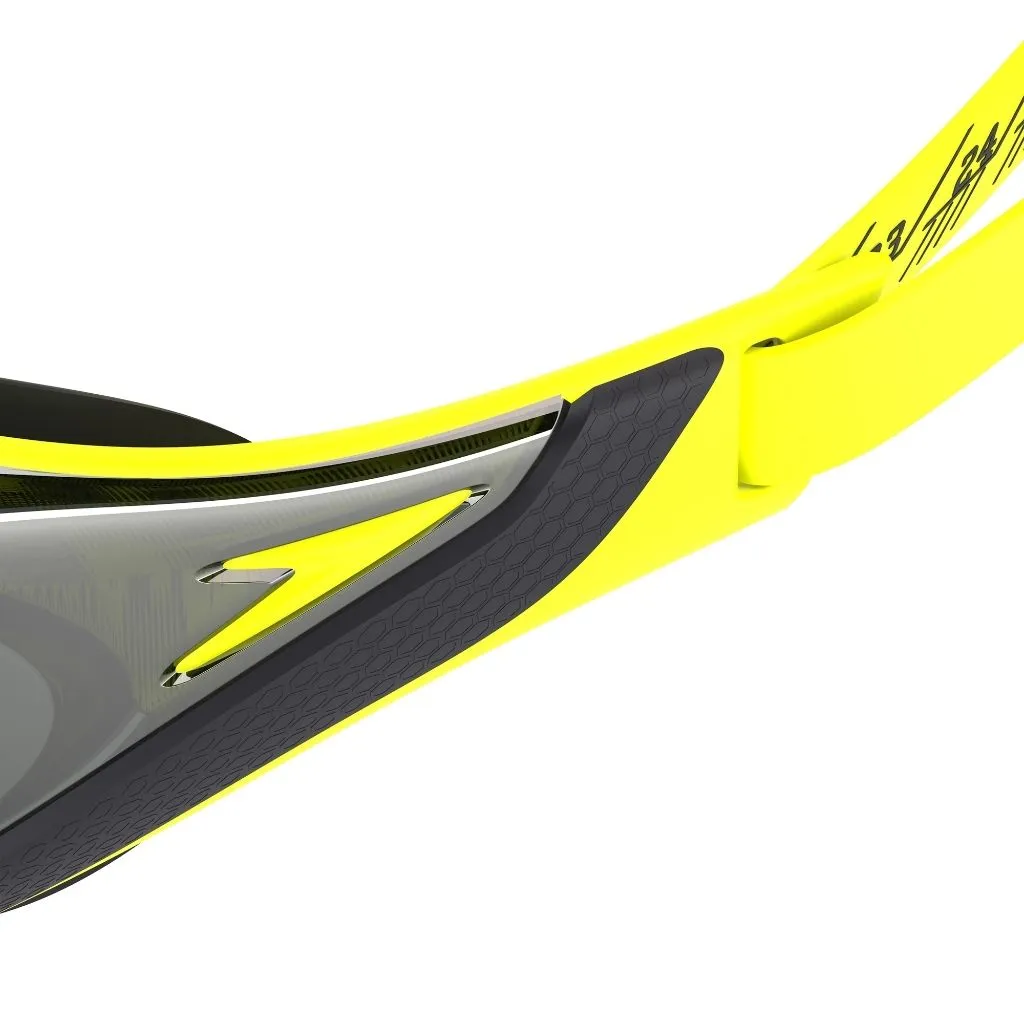 Speedo Fastskin Pure Focus Mirrored Hyper Yellow Smoke Silver