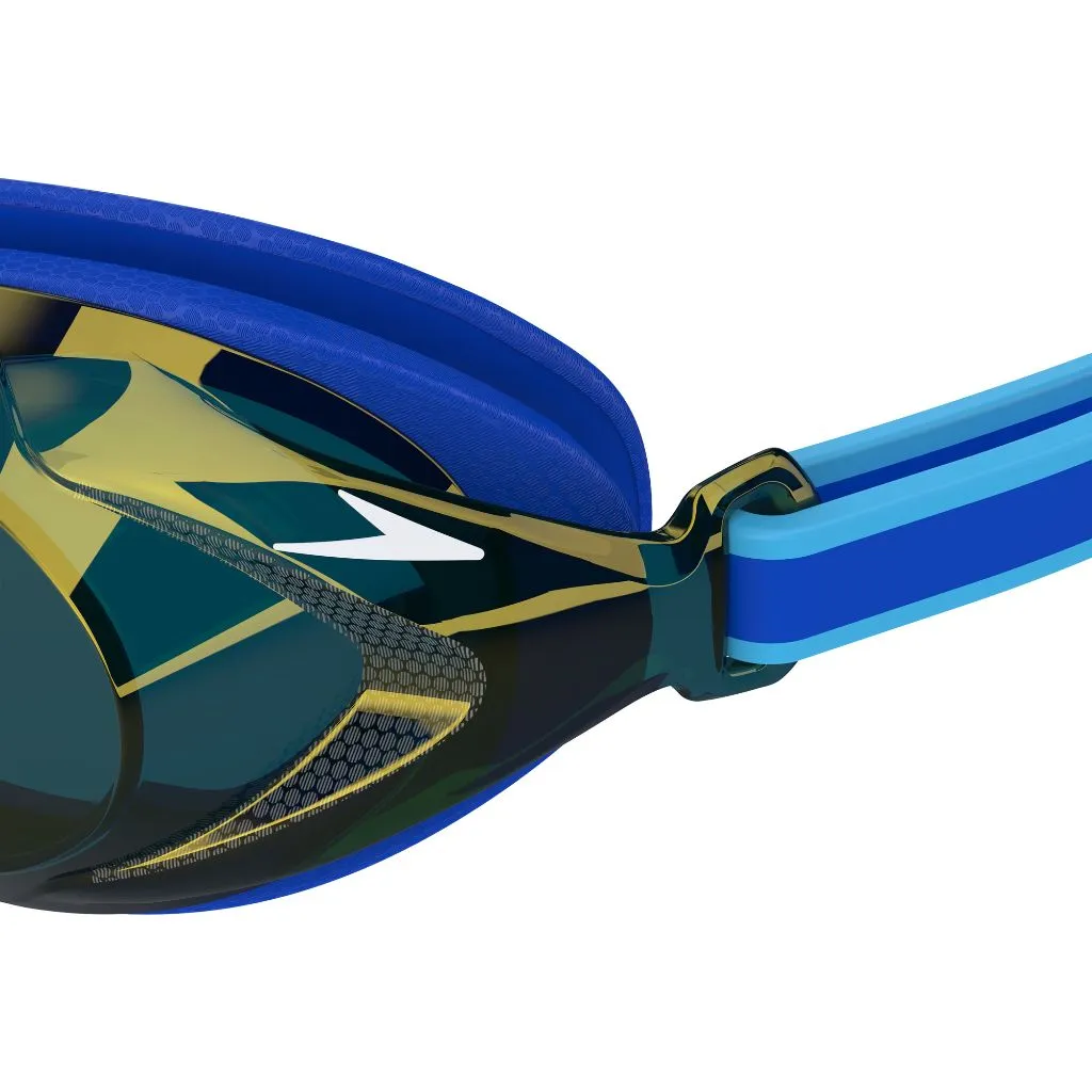 Speedo Junior Vanquisher 3.0 Mirrored Cobalt Blue Gold