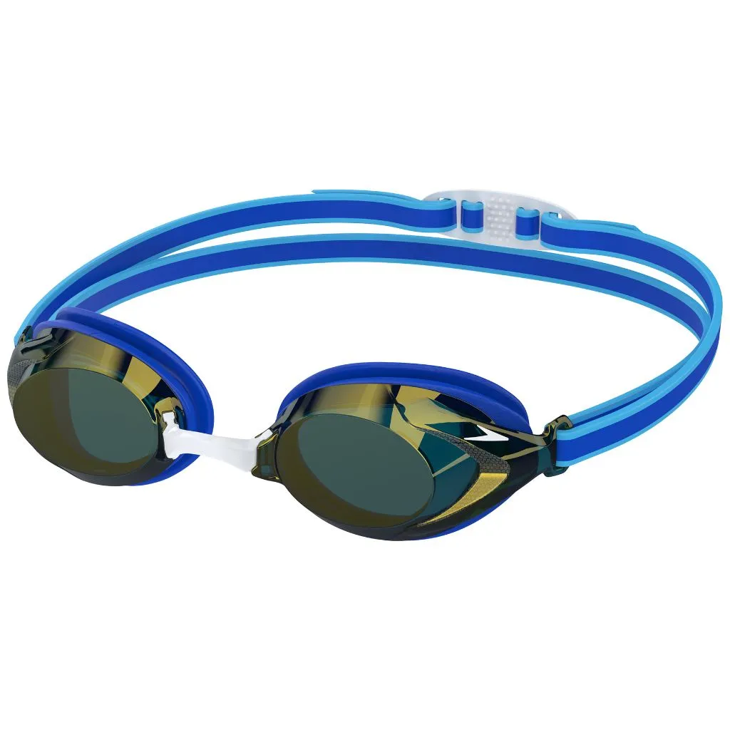 Speedo Junior Vanquisher 3.0 Mirrored Cobalt Blue Gold
