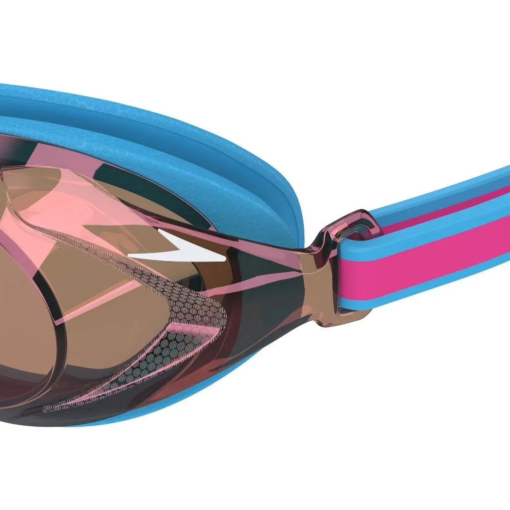 Speedo Junior Vanquisher 3.0 Mirrored Picton Blue Vermillion Gold