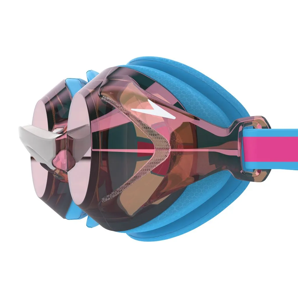 Speedo Junior Vanquisher 3.0 Mirrored Picton Blue Vermillion Gold