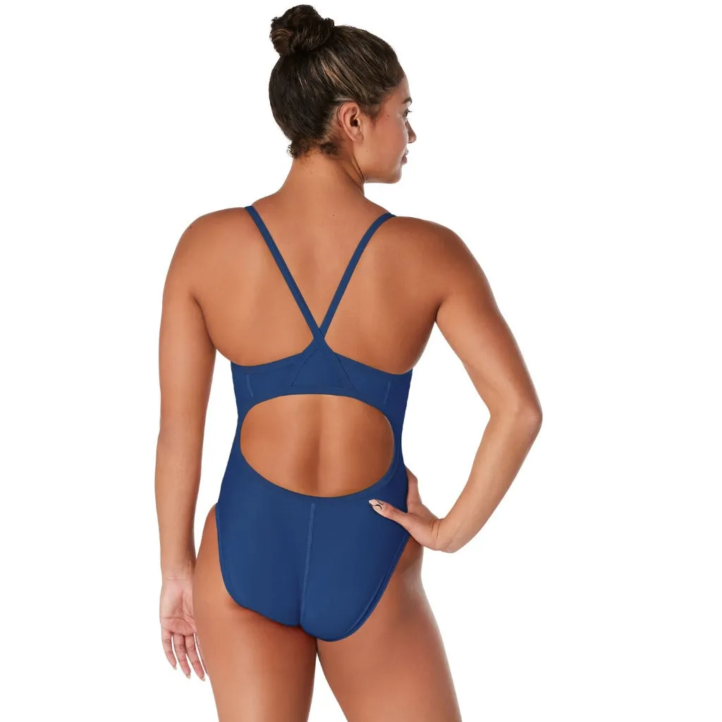 Speedo Solid Flyback Navy