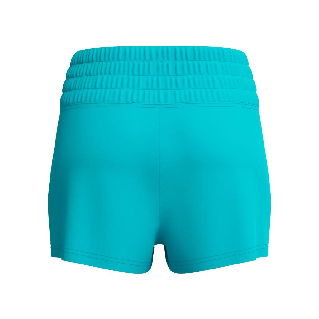 Speedo Solid Logo High Waist Short Hypersonic Blue