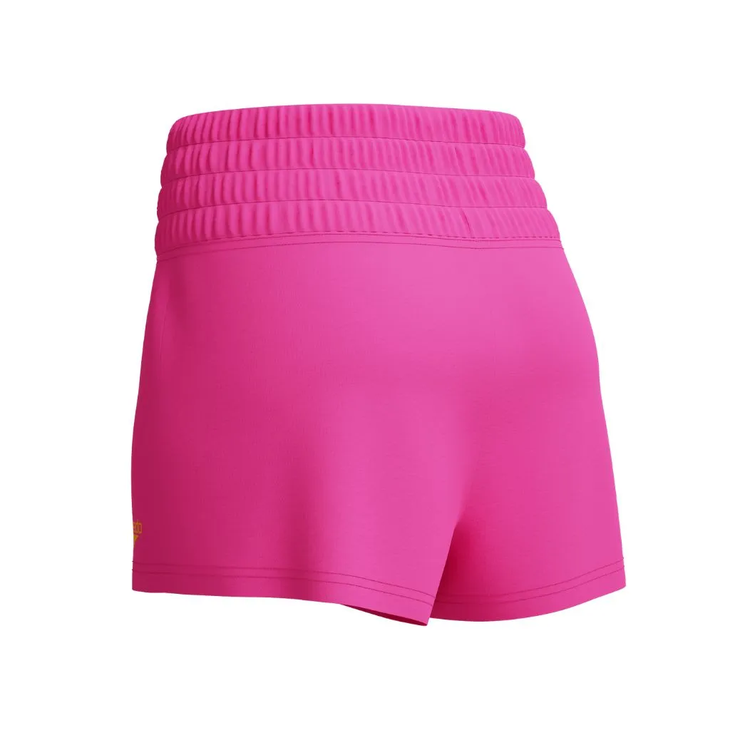 Speedo Solid Logo High Waist Short Pink