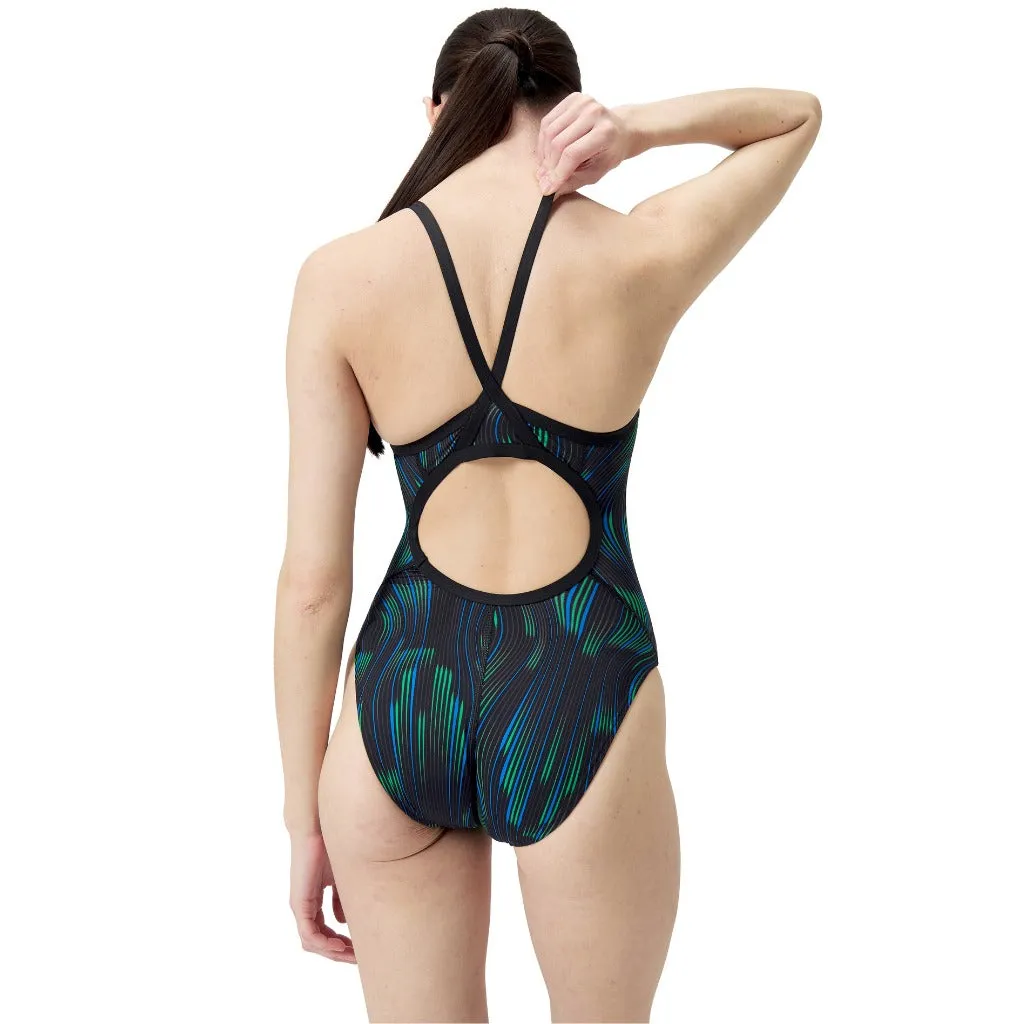 Speedo Space Train Flyback Blue Green