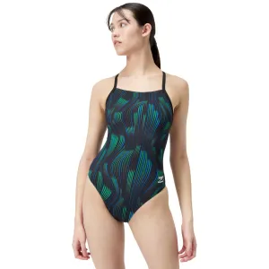Speedo Space Train Flyback Blue Green