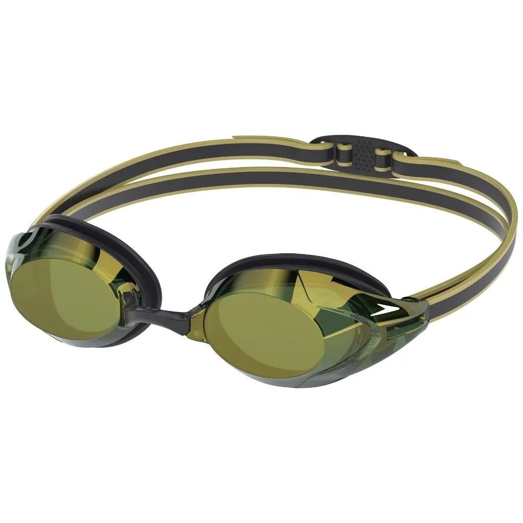 Speedo Vanquisher 3.0 Mirrored Black Emerald Gold
