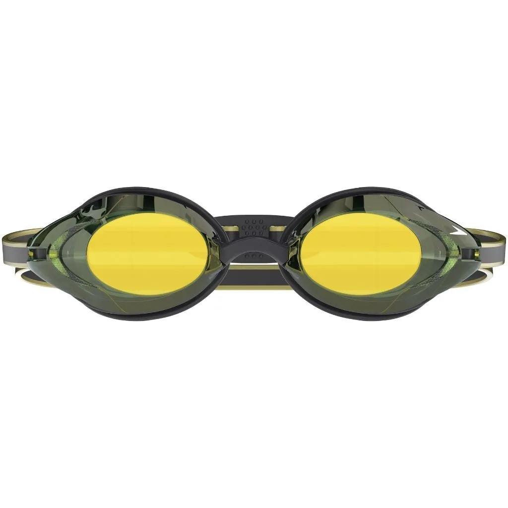 Speedo Vanquisher 3.0 Mirrored Black Emerald Gold