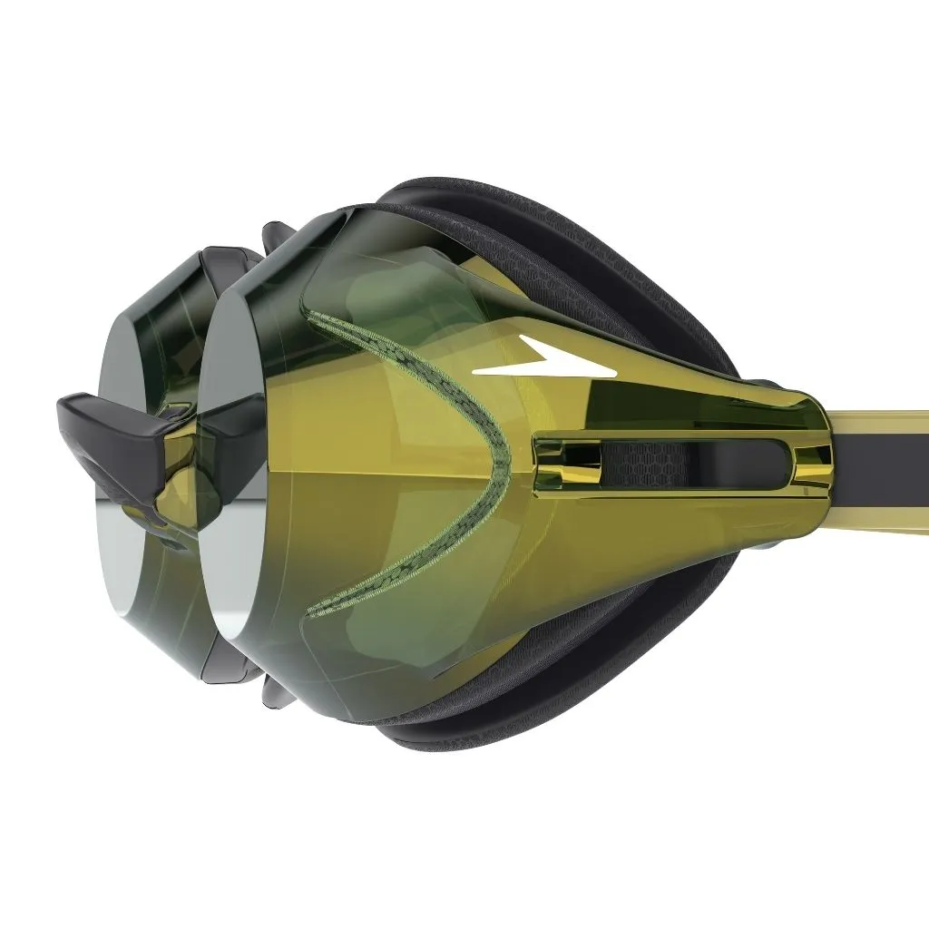 Speedo Vanquisher 3.0 Mirrored Black Emerald Gold