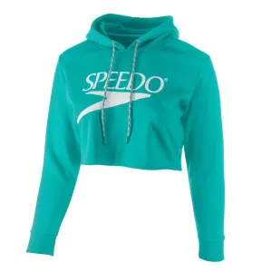 Speedo Vintage Logo Cropped Hoodie Green