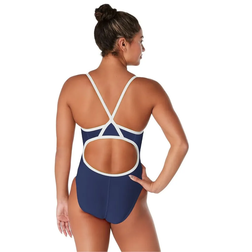 Speedo Youth Flyback Navy White