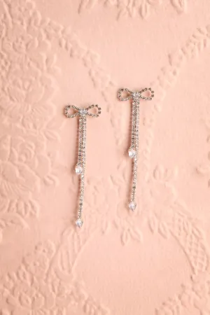 Tainya | Crystal Bow Earrings