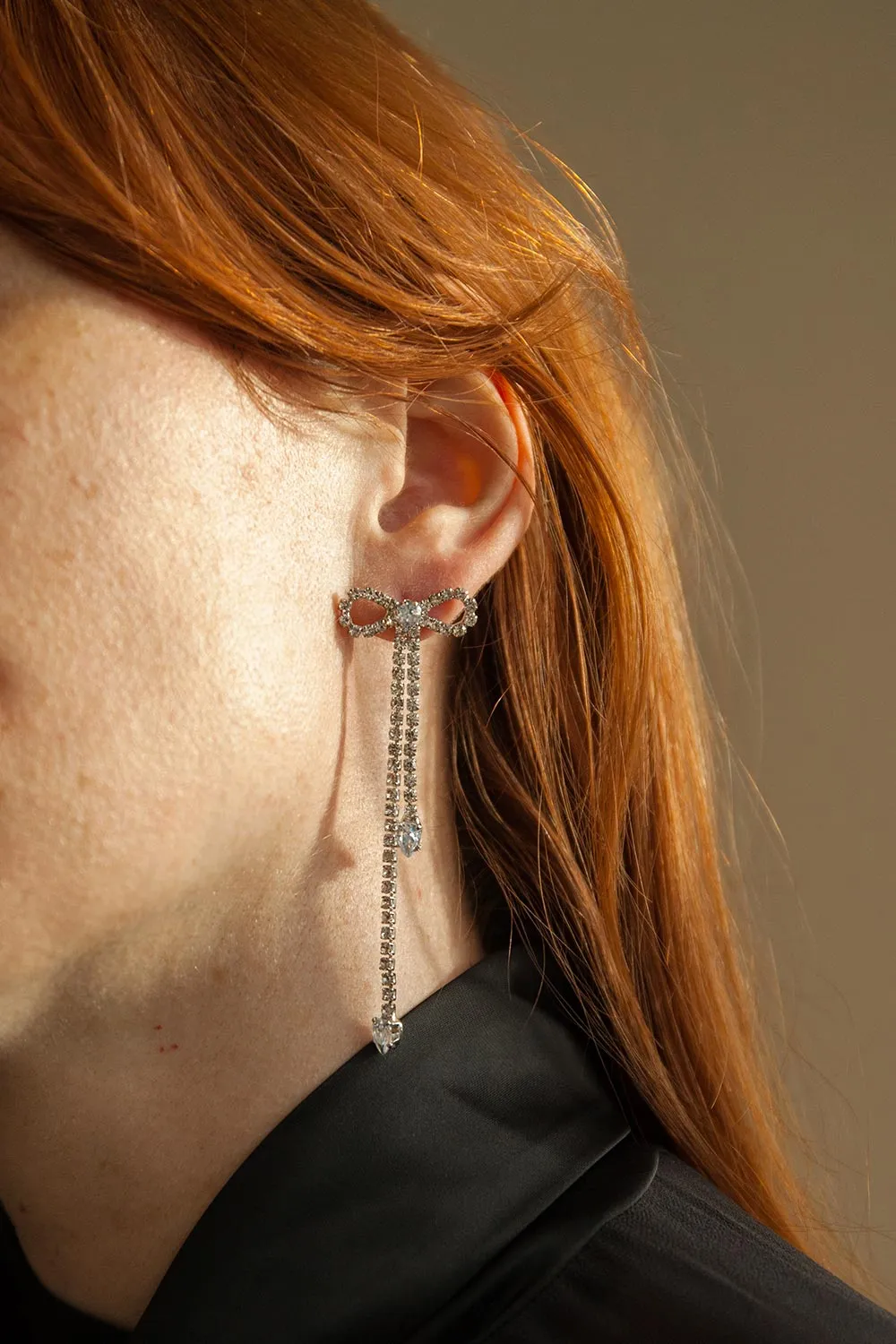 Tainya | Crystal Bow Earrings