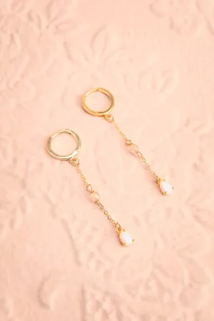 Tansiq | Opal Pendant Earrings