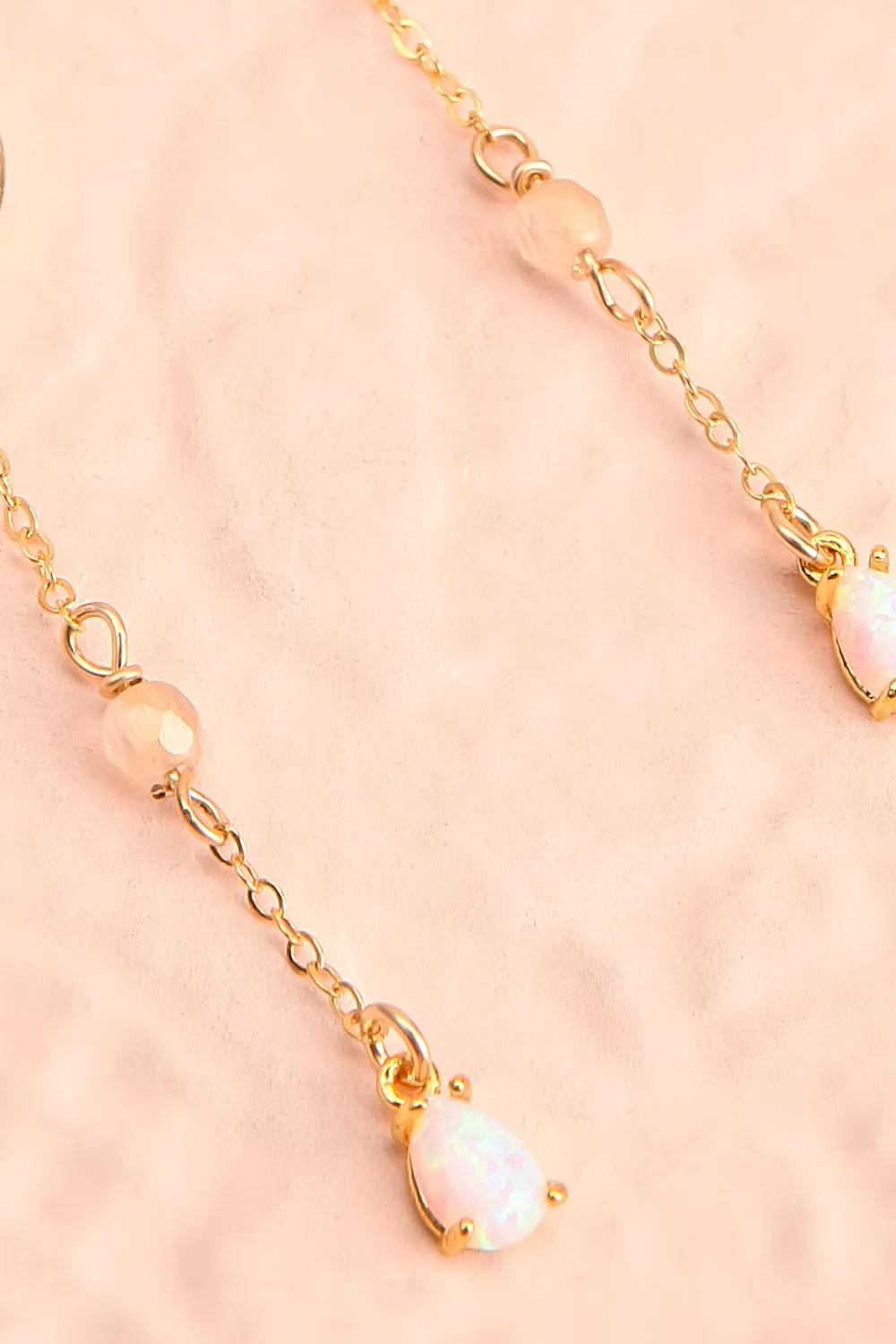 Tansiq | Opal Pendant Earrings