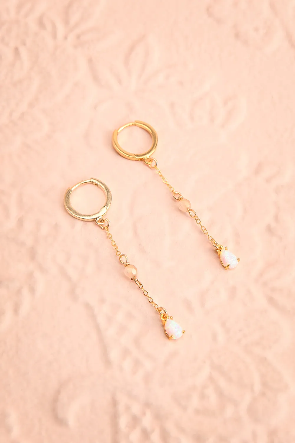 Tansiq | Opal Pendant Earrings