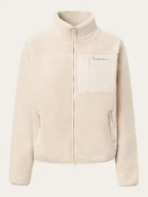Teddy high neck zip jacket - Item Colour Knowledge Cotton