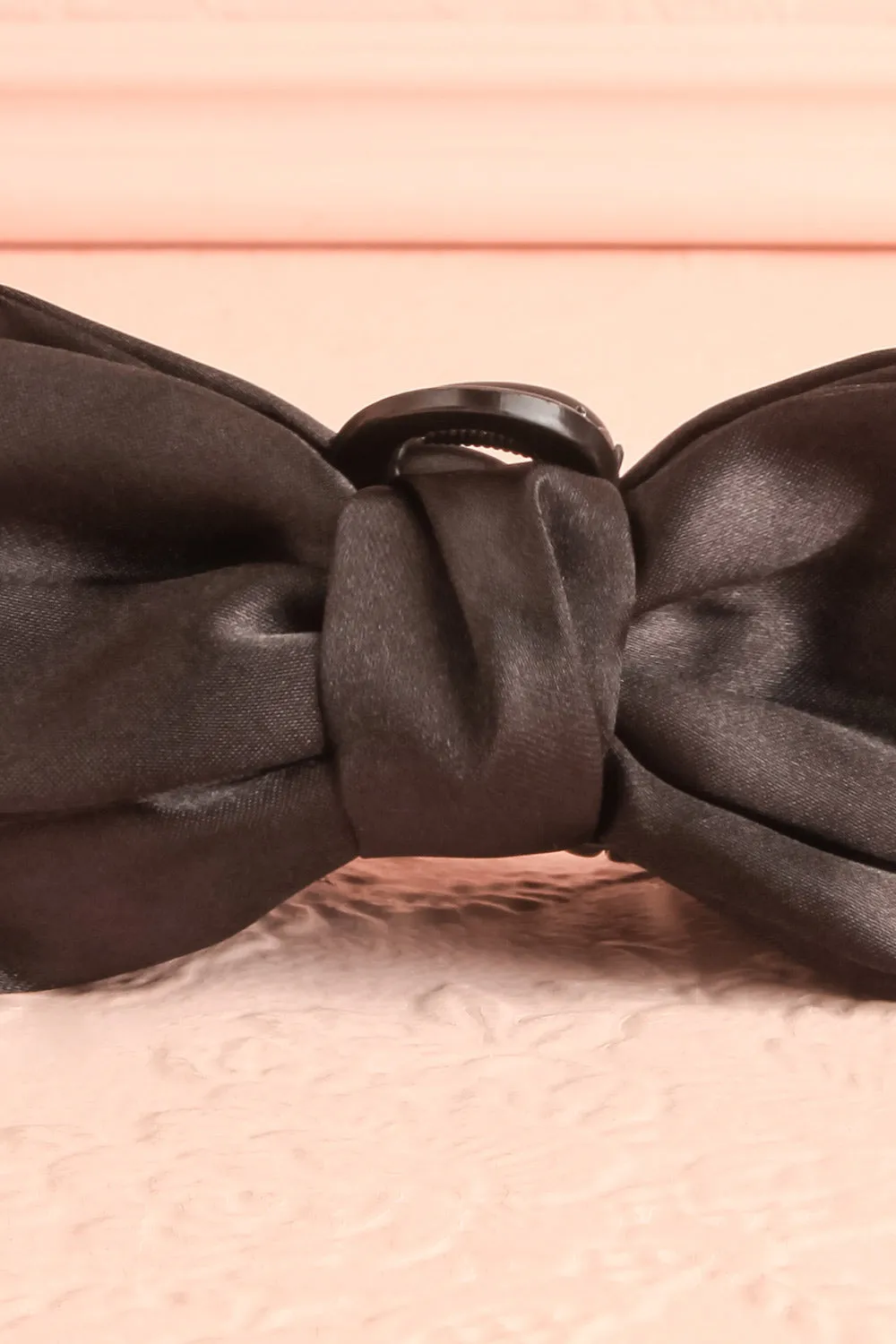 Thana Black | Hair Claw w/ Satin Bow