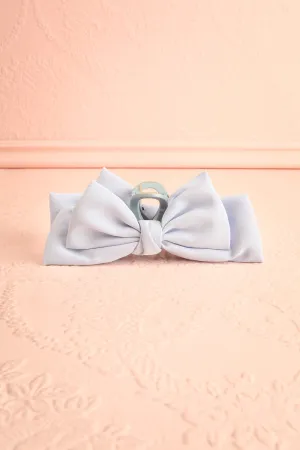 Thana Blue | Hair Claw w/ Satin Bow