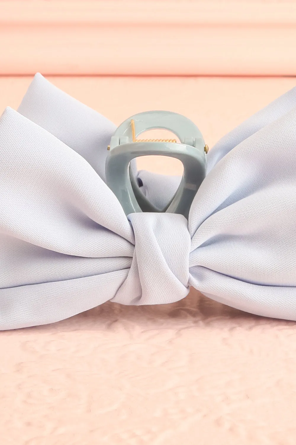 Thana Blue | Hair Claw w/ Satin Bow