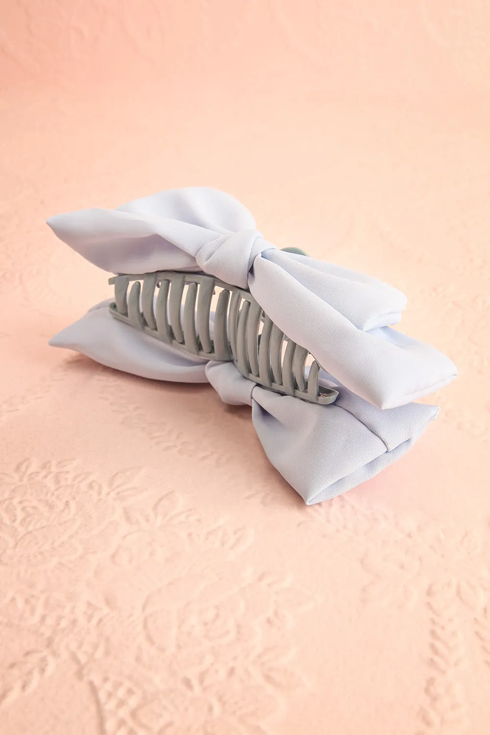 Thana Blue | Hair Claw w/ Satin Bow