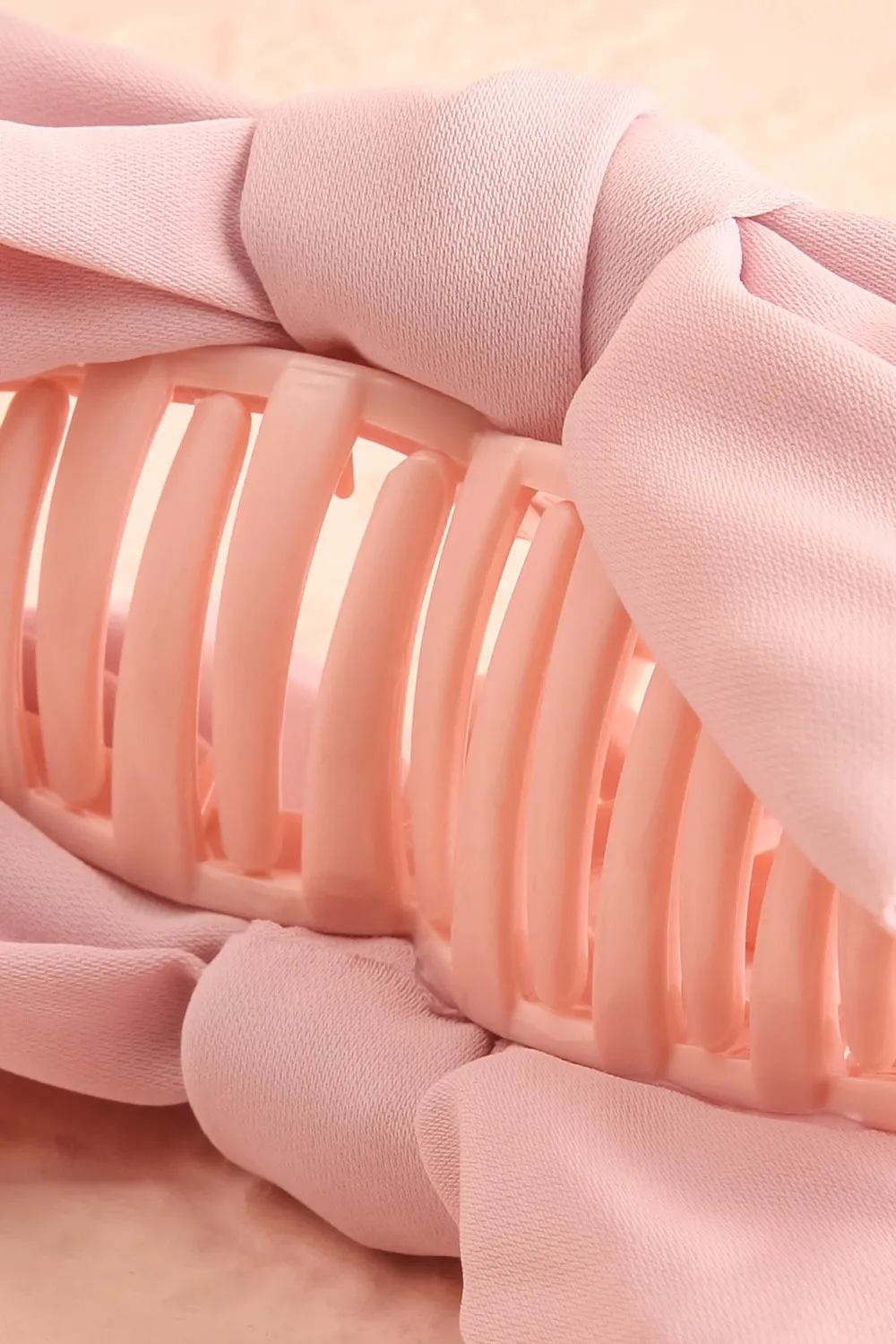 Thana Pink | Hair Claw w/ Satin Bow