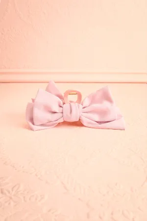 Thana Pink | Hair Claw w/ Satin Bow